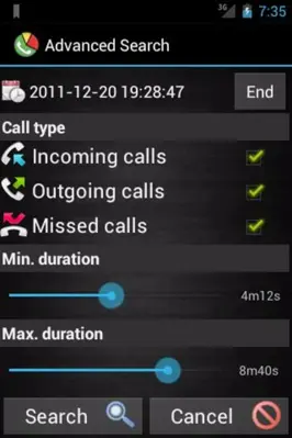 Call Stats android App screenshot 3